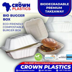 Environmentally Friendly Compostable Disposable Buger Box Packaging
